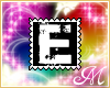 Letter E stamp
