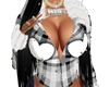 checkers  top white&blk