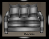 Grey Stripe Sofa
