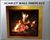 Scarlet Wall Fireplace