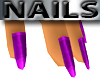 Short Purple Nails