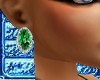 *Green Diamond Earrings