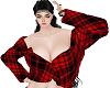 red flanel sexy top
