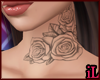 Roses Neck Tattoo