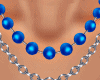 Pearl Necklace Blue