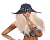 Bluejean Hat Blond Hair