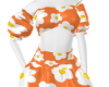 XB Orange daisy dress