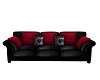AAP-Blk/Red Cuddle Sofa