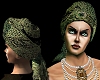 green turban with gem