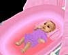 Baby Girl in Pink Cradle