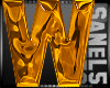 IO-Gold Letter-W