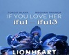 if you love her - love