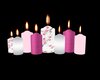 Pink and Floral Candles