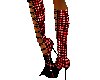 T7 Red Polka Dot Boots