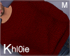 K Dan red sweater M