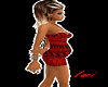 Maternity red lace set