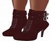 Ankle Boots-Red