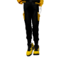 [£] Black Yellow Outfit