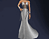 !Beaded Gown - Silver