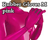 Rubber Gloves M pink