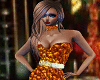 Sexy DJ Orange Gown