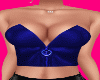 Blue Biker Bustier