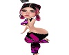 pink and black hair