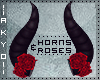 ϟ Horns n' Roses- red