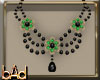 Black Emerald Daisy Neck