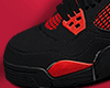 o~Red Thunder 4s Socks W