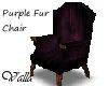 Purple Fur Chair