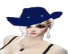 cowgirl hat blue[N]