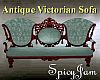 Antq Victorian Sofa LtBl