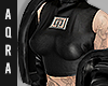 F Black Leather Jacket