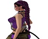 purple/black braids