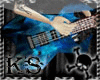Metal Blue Guitar F