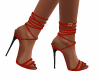 Red Strappy Sandals