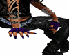 Purple and black glove
