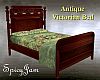 Antq Victorian Bed Lt Gr