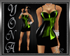 PF Black/Green Dress 2