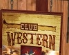 cartello insegna western