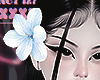 Hair flower blue