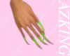 Pink&Green XL Nails