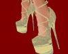 lime glitter heels