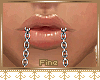F| Silver Lip Chain