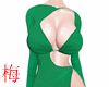 梅 green dress
