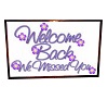 Welcome Back Frame