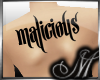 !M Malicious Back Tattoo