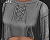 $ Lace Up Sweater