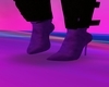 Purple Velvet Boots